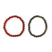 Bracelet et Onyx rouge