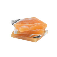 Dessous de verre en calcite orange