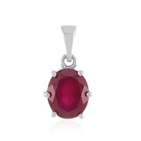 Pendentif en argent et Rubis de Madagascar