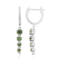 Boucles d'oreilles en or et Grenat Démantoïde de Madagascar (John Ferry)