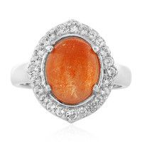 Bague en argent et Pierre du Soleil