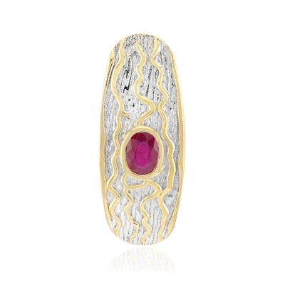 Pendentif en argent et Rubis de Bemainty (MONOSONO COLLECTION)