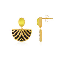 Boucles d'oreilles en argent et Agate jaune