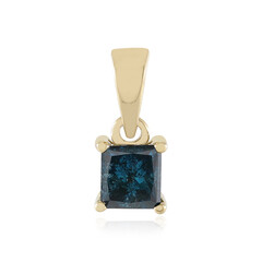 Pendentif en or et Diamant bleu I2