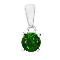 Pendentif en argent et Diopside de Russie