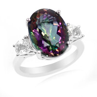 Bague en argent et Quartz mystique