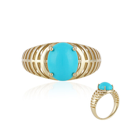 Bague en or et Turquoise Sleeping Beauty (Ornaments by de Melo)