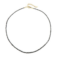 Collier en argent et Diamant noir