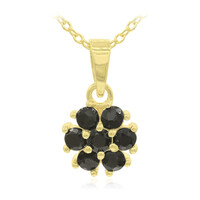 Collier en argent et Saphir noir