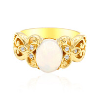 Bague en argent et Opale Welo