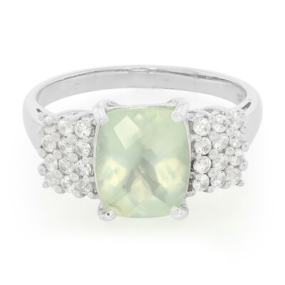 Bague en argent et Préhnite
