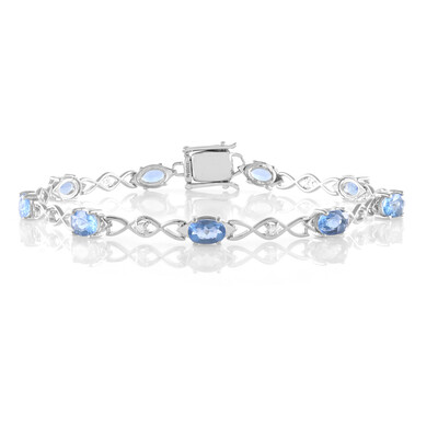 Bracelet en argent et Fluorite à couleur changeante