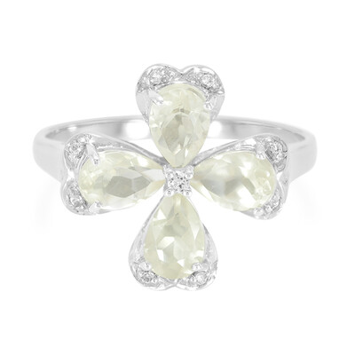 Bague en argent et Orthose