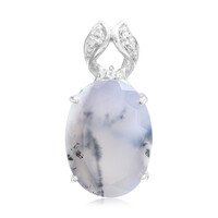 Pendentif en argent et Agate dendritique