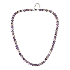 Collier en argent et Améthyste chevron