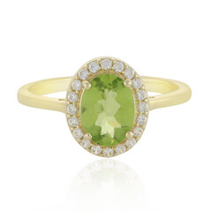 Bague en or et Péridot du Cachemire