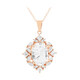 Collier en argent et Topaze blanche
