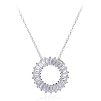 Collier en argent et Topaze blanche