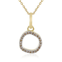 Collier en or et Diamant champagne I4