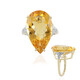 Bague en or et Citrine Madère
