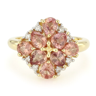 Bague en or et Saphir Padparadscha non chauffé (AMAYANI)