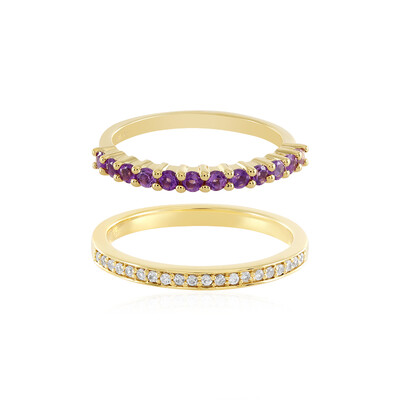 Bague en argent et Améthyste