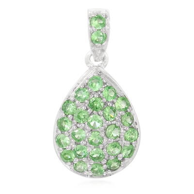 Pendentif en argent et Grenat Tsavorite