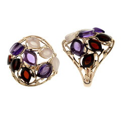 Bague en argent et Améthyste