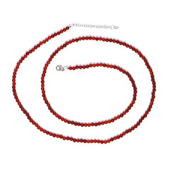 Collier en argent et Onyx rouge