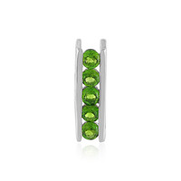 Pendentif en argent et Diopside de Russie