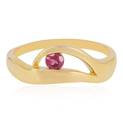Bague en argent et Tourmaline rose
