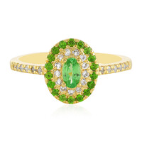Bague en argent et Grenat Tsavorite