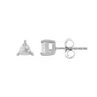Boucles d'oreilles en argent et Topaze blanche