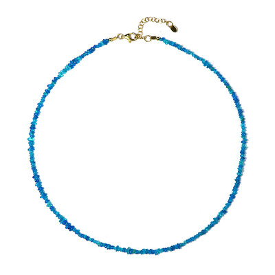 Collier en argent et Opale bleue d'Éthiopie