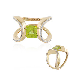 Bague en or et Sphène (de Melo)