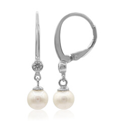 Boucles d'oreilles en argent et Perle de culture d'eau douce