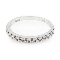 Bague en argent et Diamant fantaisie