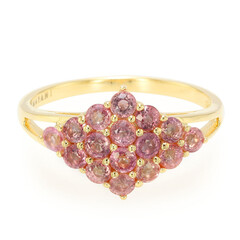 Bague en or et Saphir Padparadscha non chauffé (AMAYANI)