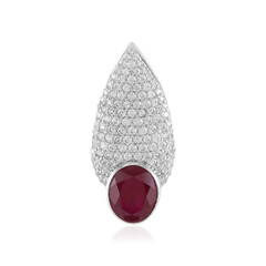 Pendentif en argent et Rubis de Madagascar (de Melo)