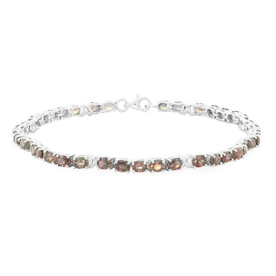 Bracelet en argent et Saphir à couleur changeante non chauffé