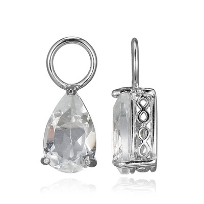 Boucles d'oreilles en argent et Topaze blanche