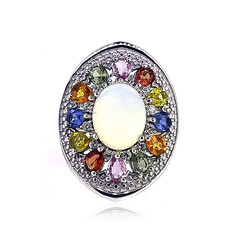 Bague en argent et Opale Welo