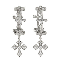 Boucles d'oreilles en argent et Zircon (Dallas Prince Designs)