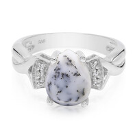 Bague en argent et Agate dendritique