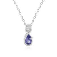 Collier en argent et Tanzanite