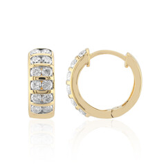 Boucles d'oreilles en or et Diamant SI1 (G)