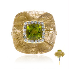 Bague en or et Péridot de Dashihe (CIRARI)