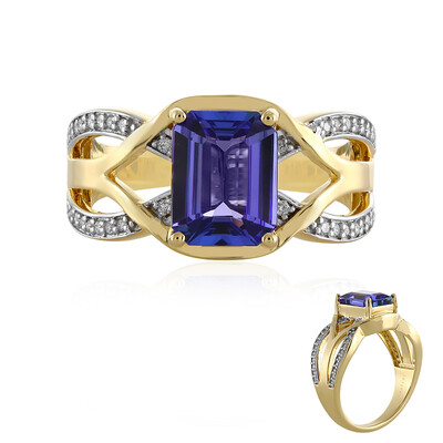 Bague en or et Tanzanite AAA (AMAYANI)