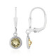 Boucles d'oreilles en argent et Béryl jaune