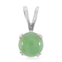 Pendentif en argent et Chrysoprase impériale